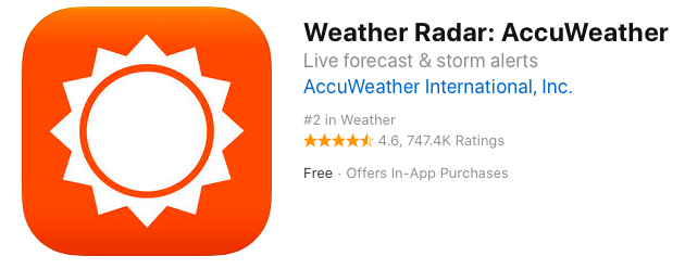 マレーシアで役立つ天気予報アプリ