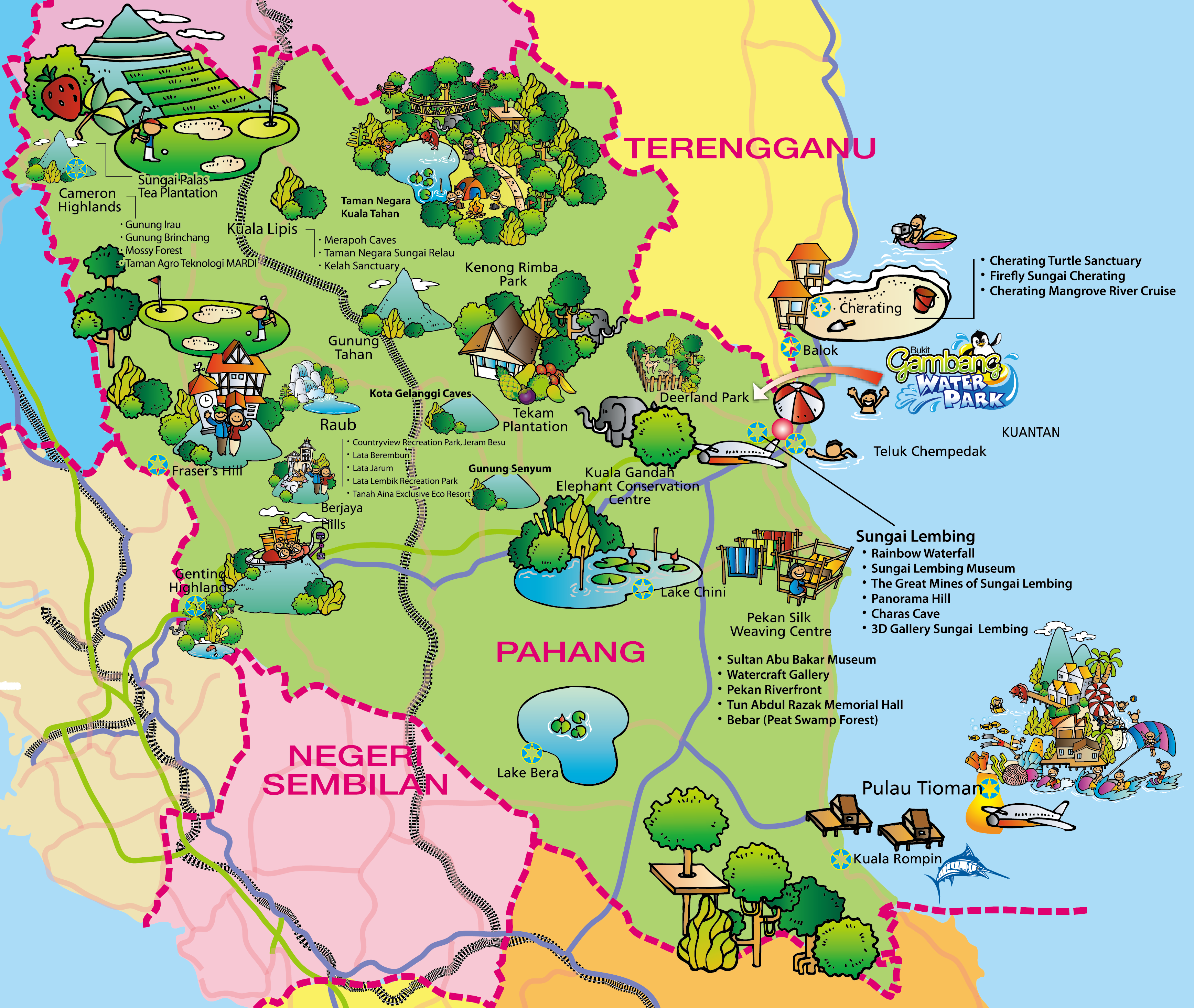 パハン州 (Pahang) の旅情報 Kurakura net